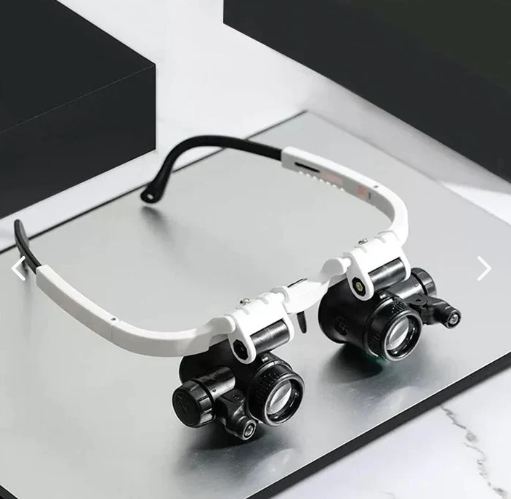GAFAS LED DE REPARACION CON LUPA